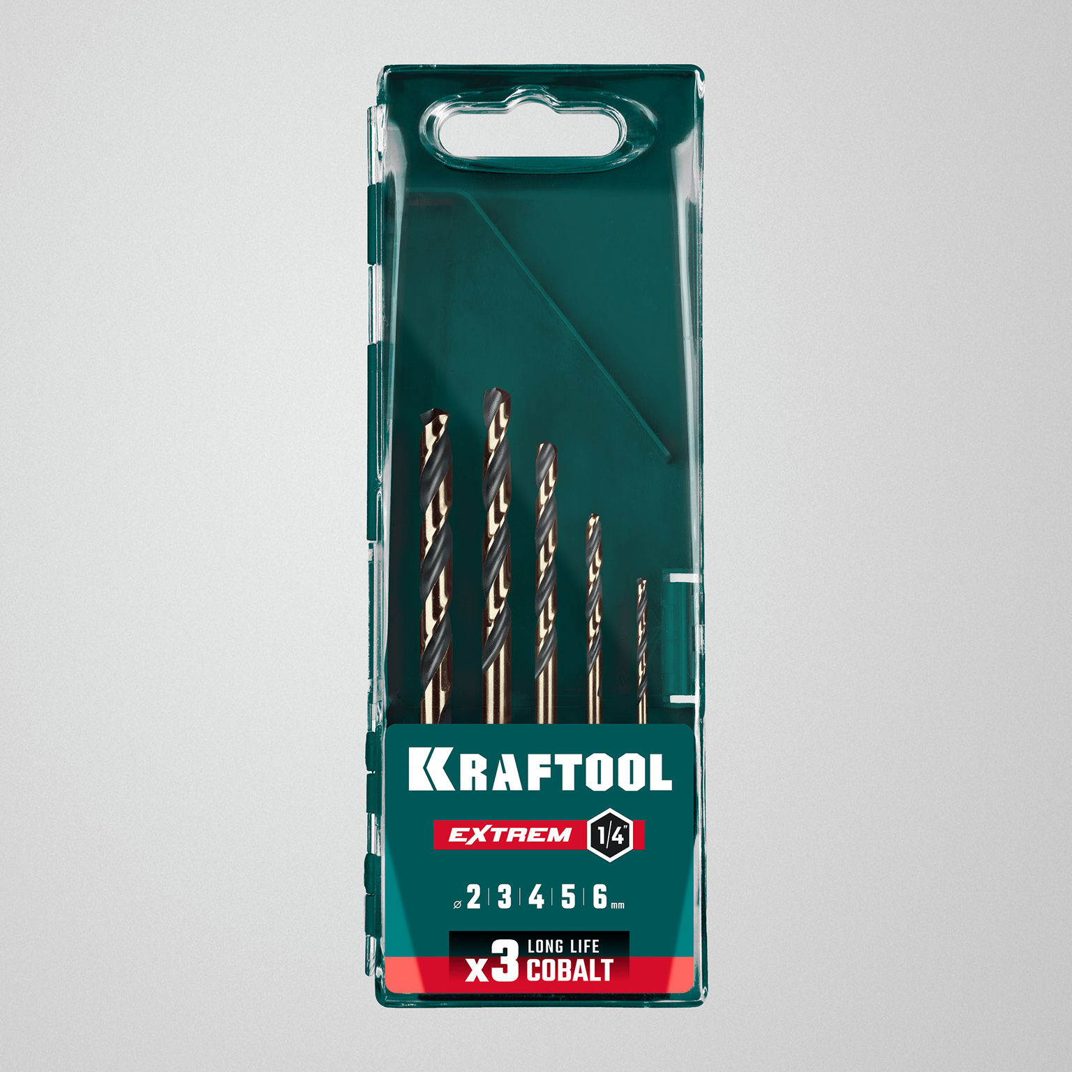 KRAFTOOL НЕХ-1/4?, 5 шт, набор сверл по металлу для винтовёртов и шуруповертов IMPACT READY (29652-H5)
