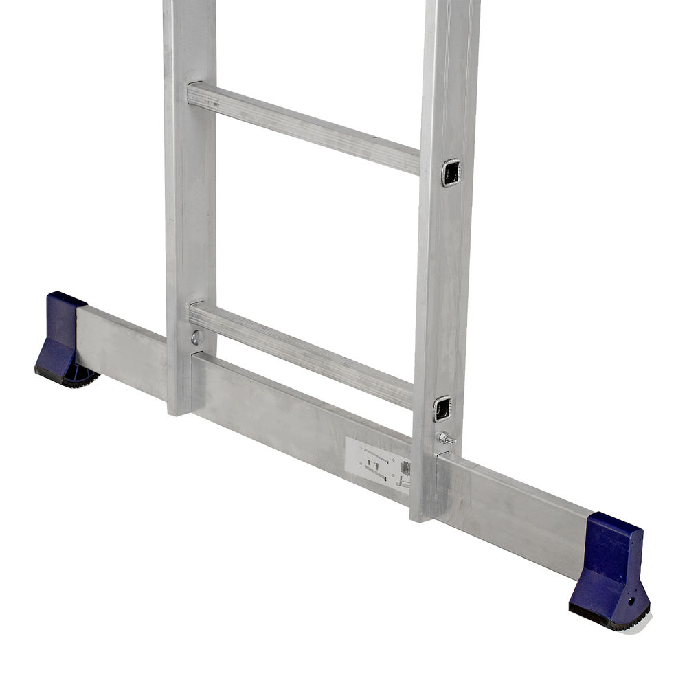 Лестница, 3 х 13 ступеней, алюминиевая, трехсекционная, Сибртех (97823)