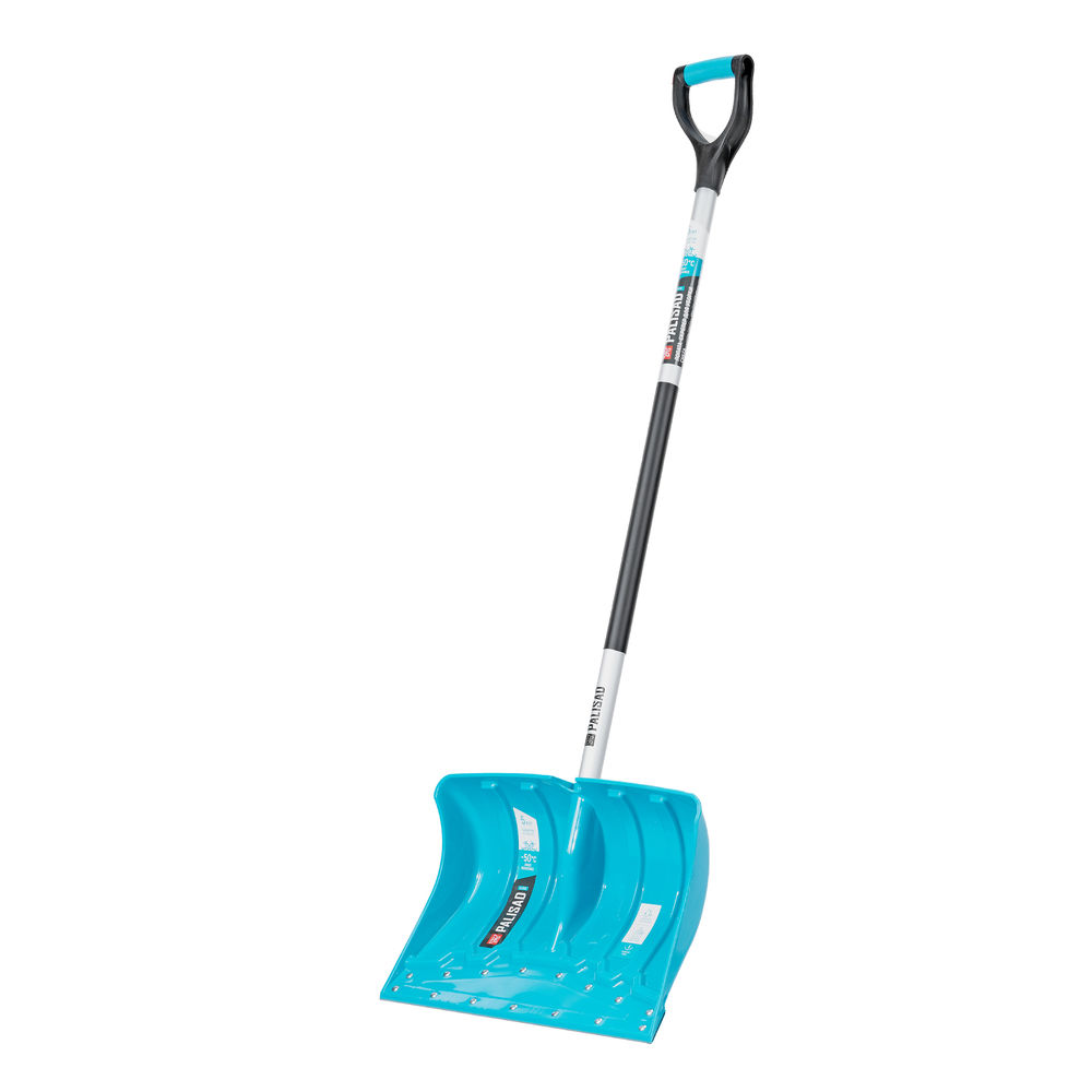 Лопата-скрепер для уборки снега, полипропилен, 460х320х1300 мм, алюминиевый черенок, ПВХ, LUXE Palisad (61797)