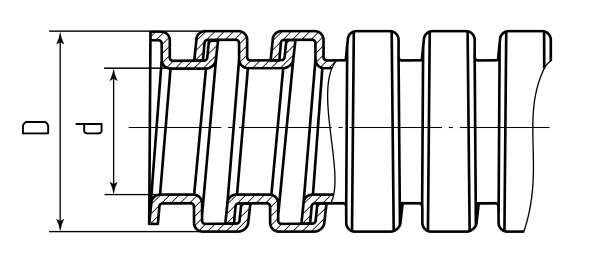 Металлорукав МР «INOX» 32 с протяжкой (Fortisflex) (104466)