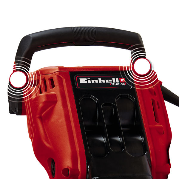 Молоток отбойный Einhell TE-DH 50, HEX, 1700Вт, 50Дж, 2 долота в комплекте, кейс (4139130)