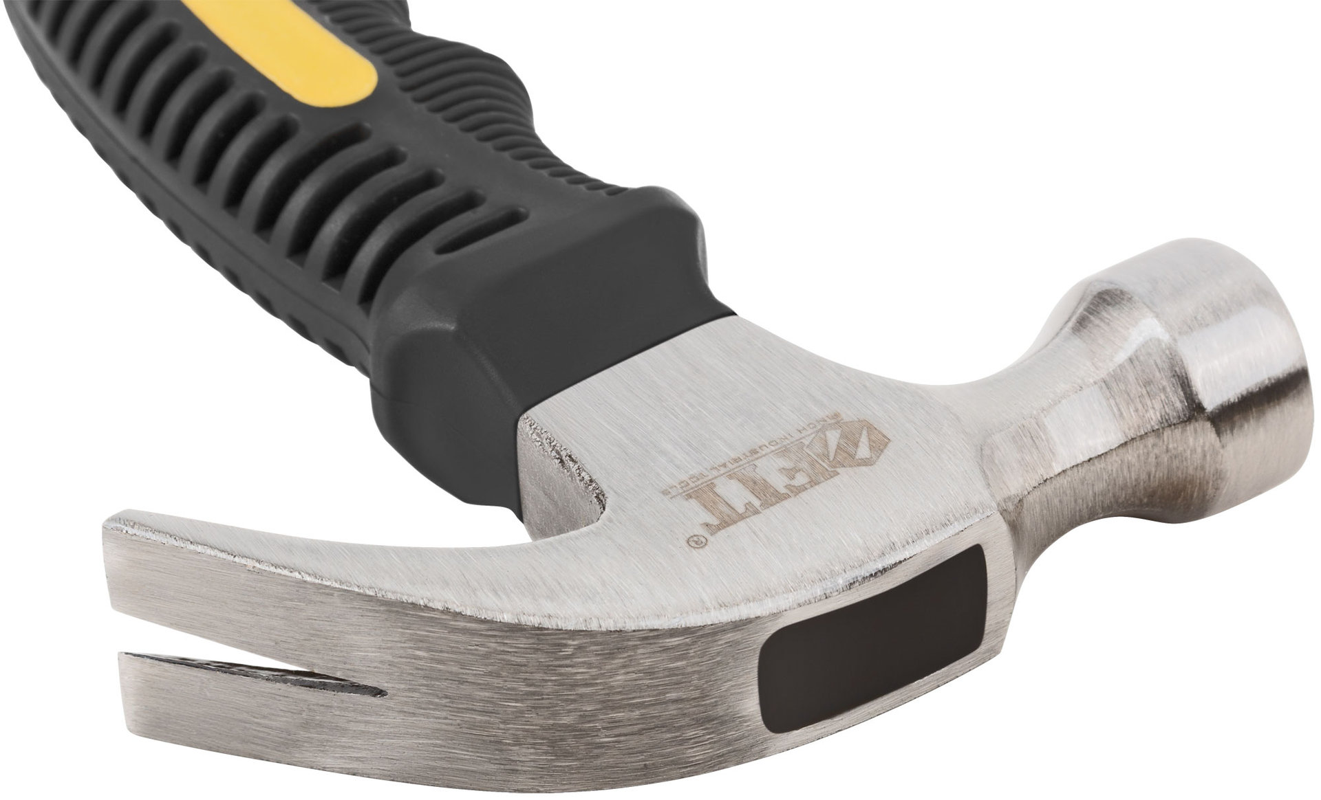 Молоток-гвоздодер укороченный, фиберглассовая обрезиненная ручка, 25 мм, 225 гр. (44770)