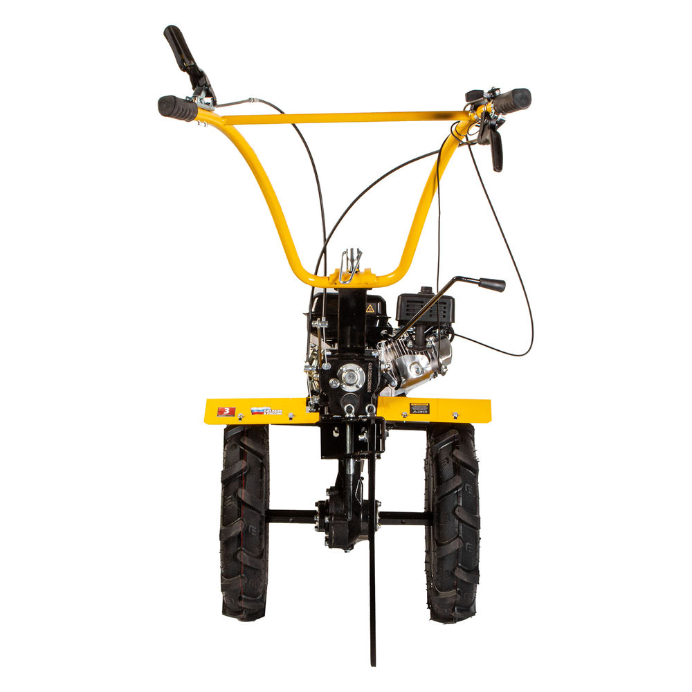 Мотоблок DPT-270X, 7 л.с, дисковое сцепление, ширина 90 см, глубина 35 см, фрез 3 х 4, ВОМ, передачи 2В/1Н Denzel (56403)