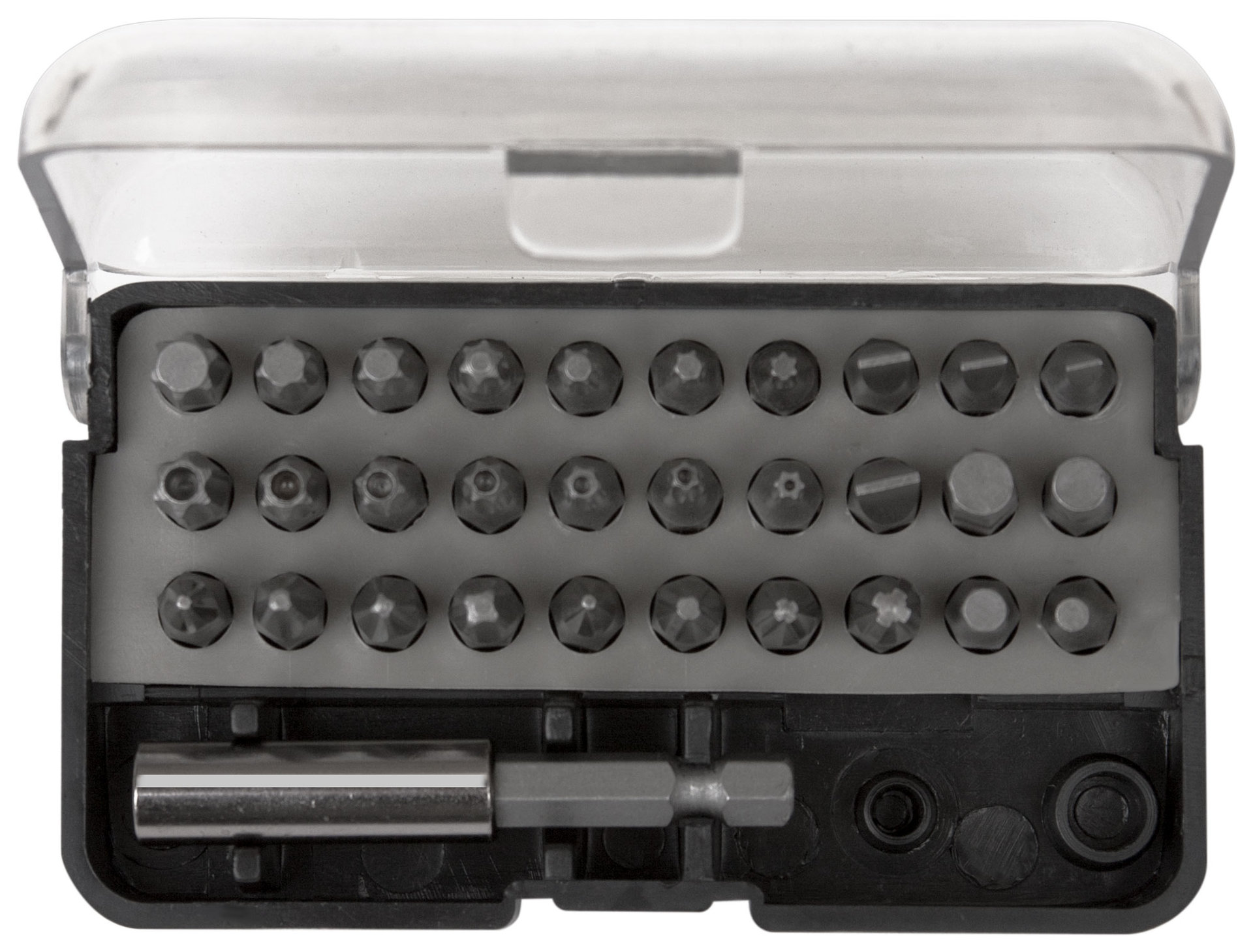 Набор бит 31 шт. (30 шт. CrV бит + адаптор с защелкой) (57854)