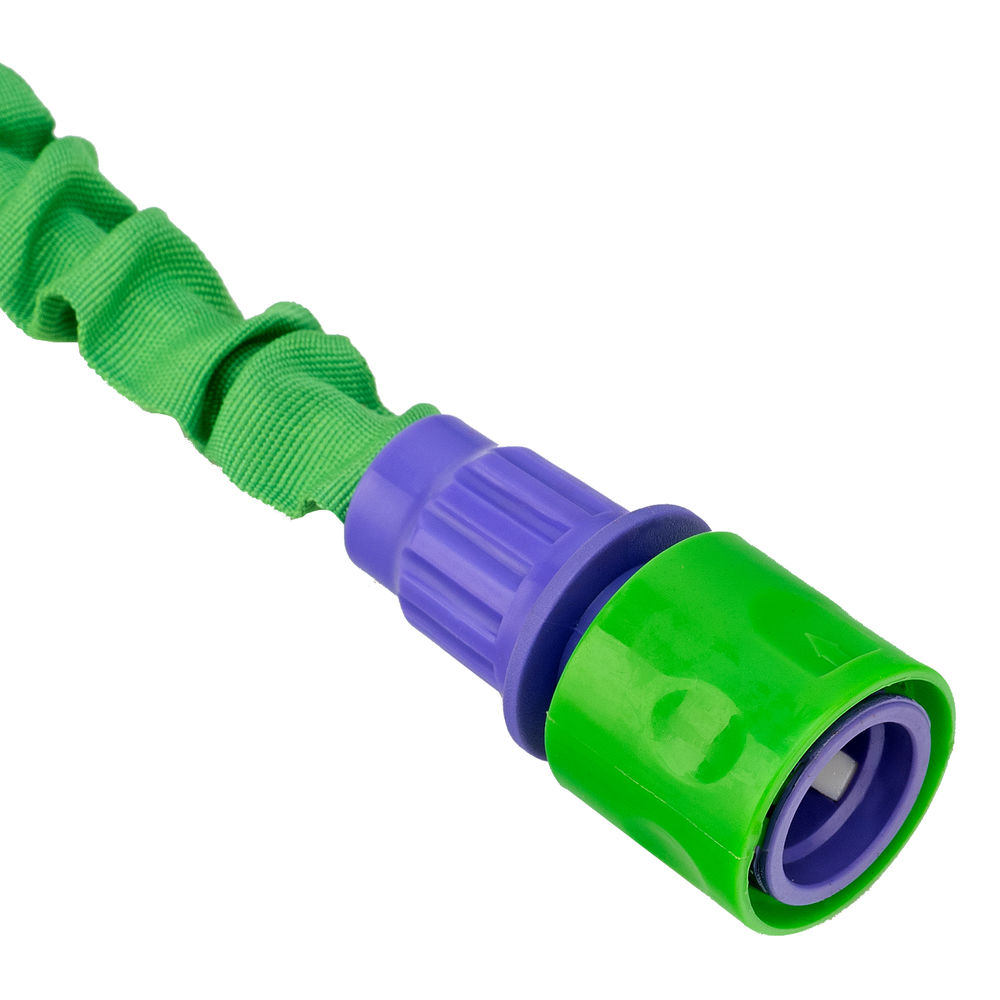 Набор поливочный, усиленый растягивающийся шланг 15 м, 7 режимов пистолет, соединитель, адаптер Palisad (67546)