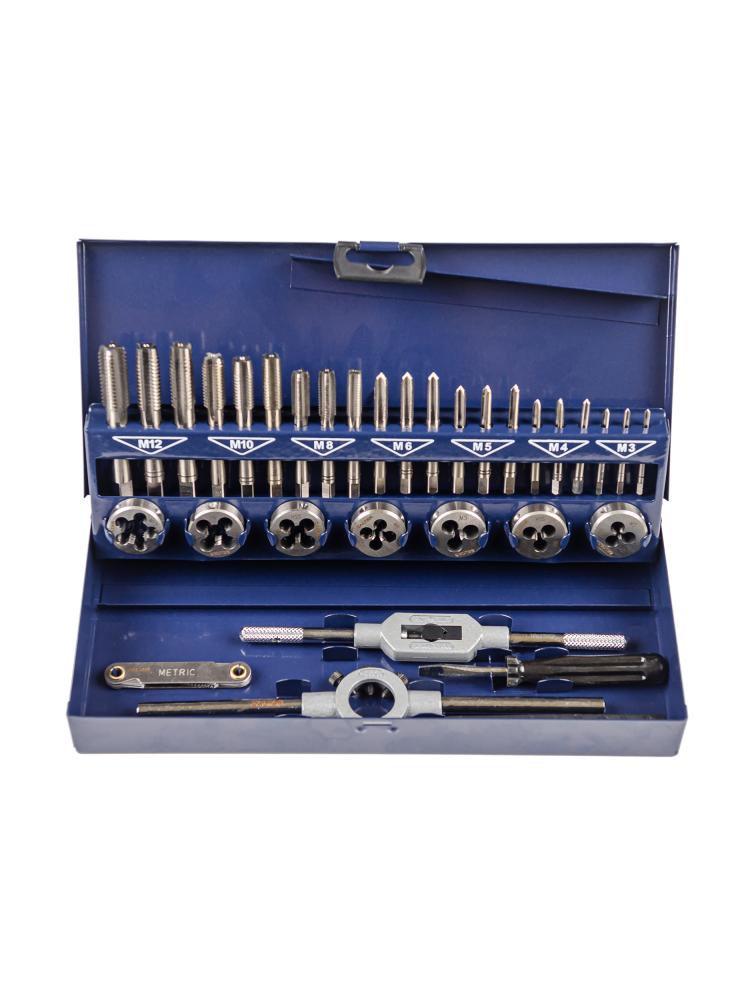 Набор резьбонарезного инструмента CM 15 HSS, 32 пр., M3-M4-M5-M6-M8-M10-M12 (ZA-10711)