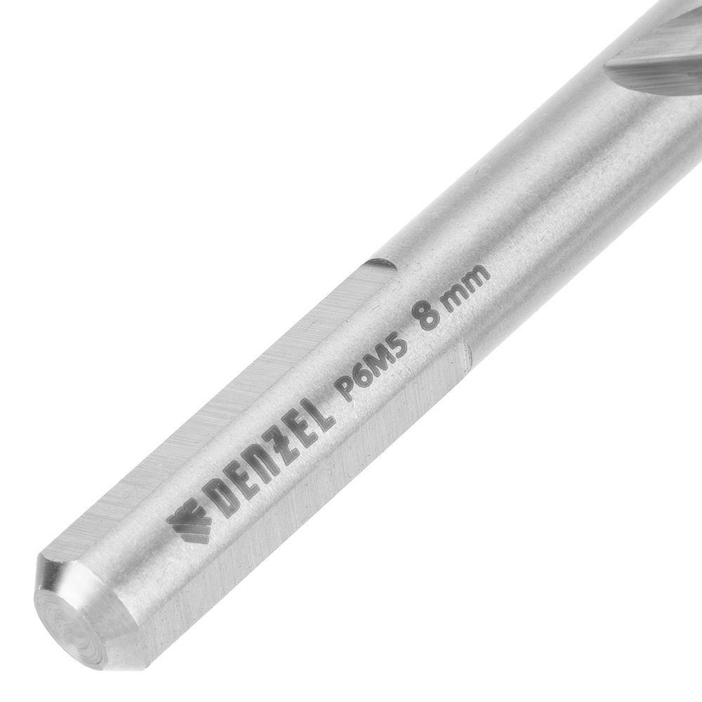 Набор сверл по металлу, 2-8мм, Р6М5-TiN, Golden Tip, 6 шт Denzel (723000)