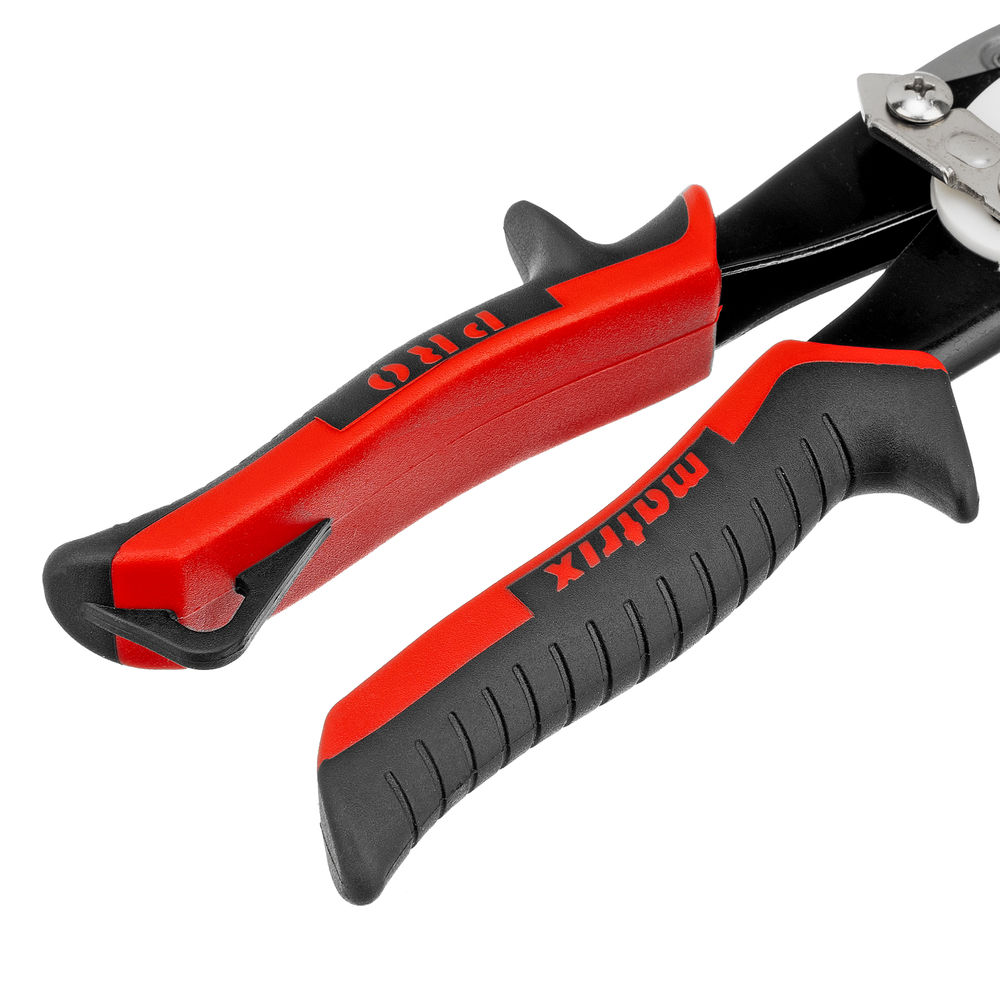 Ножницы по металлу, 250 мм, прямой рез, сталь CRMO, двухкомпонентные рукоятки, PRO Matrix (78322)