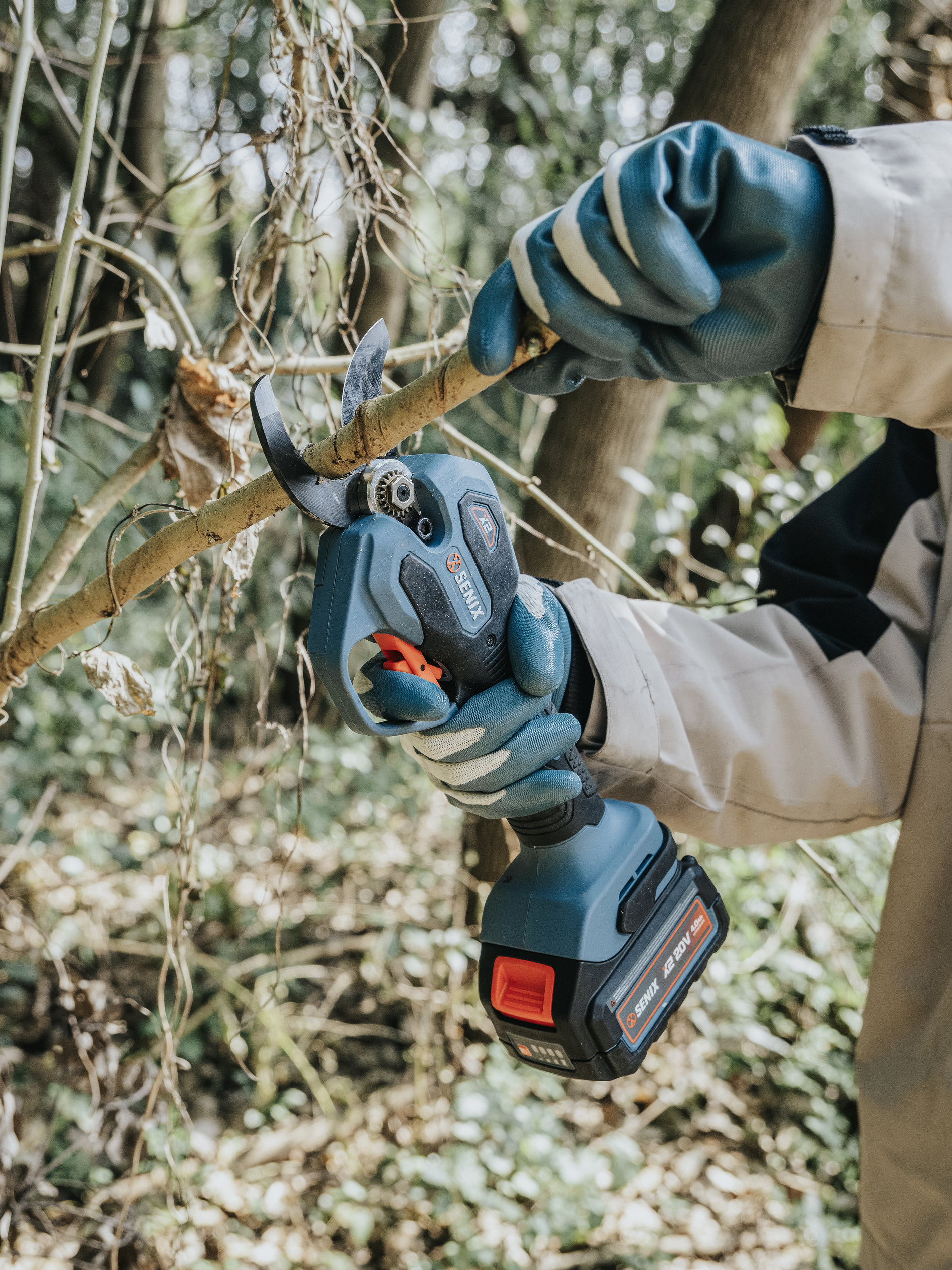 Секатор аккумуляторный, X2 20V, 38мм, 1акб и зу SENIX GPSX2-M1-EU