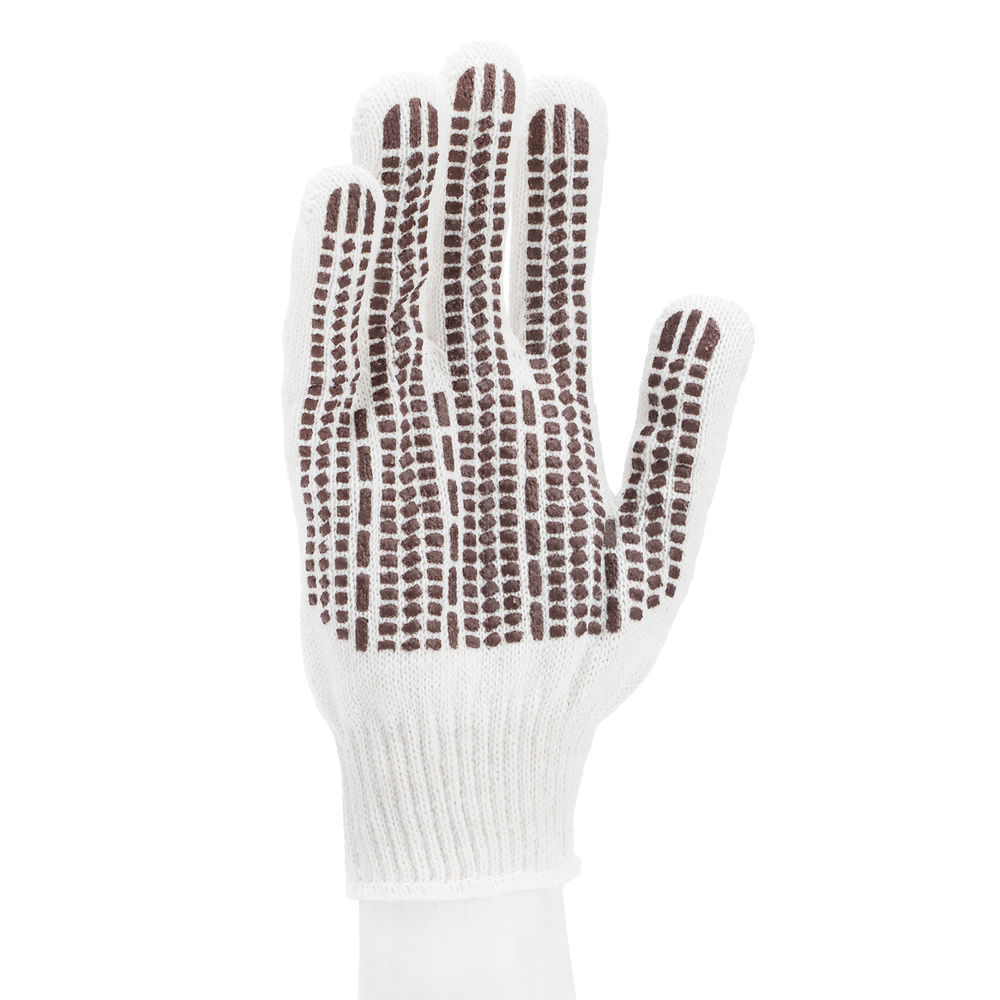 Перчатки трикотажные, ПВХ гель Протектор, оверлок Сибртех (67778)