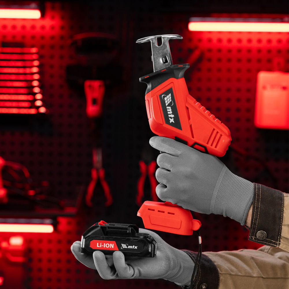 Пила сабельная аккумуляторная RС-80, Li-Ion, 20 В MTX (28812)