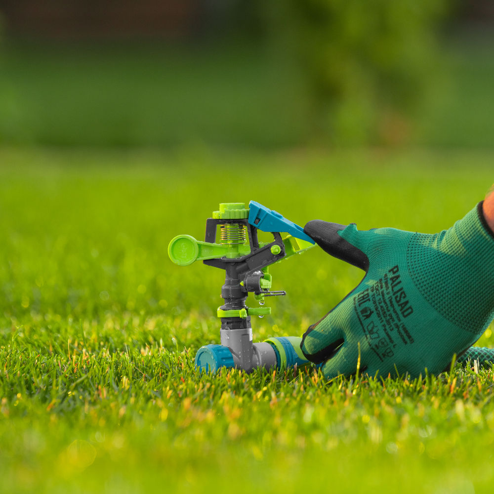 Разбрызгиватель усиленный, импульсный, с регулировкой угла горизонт распыления до 39 м Palisad (65796)