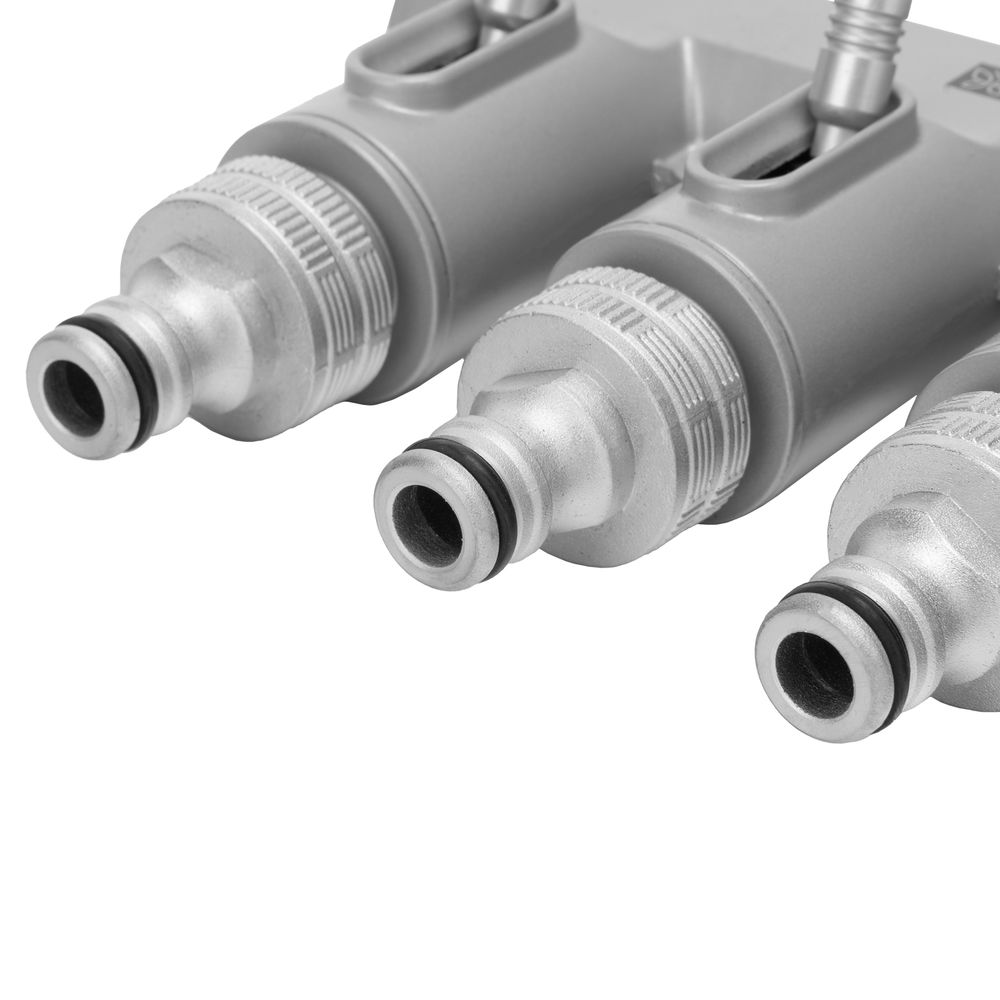 Разветвитель четырехканальный, с внутренней резьбой 3/4, алюминий, LUXE Palisad (65833)