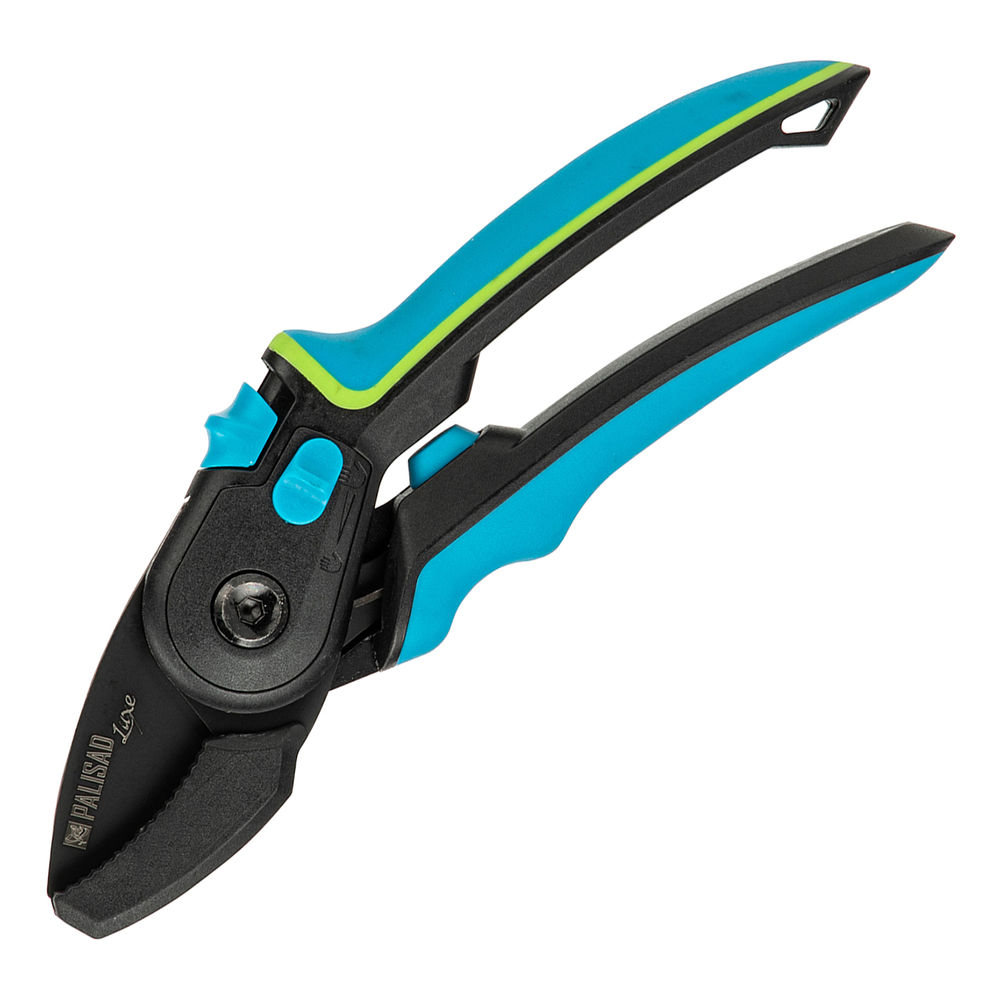 Секатор с наковальней, 220 мм, регулировка захвата, трехкомпонентные рукоятки, LUXE Palisad (6048057)