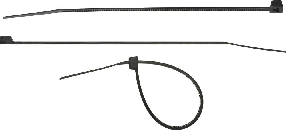 Хомуты-стяжки черные 9.0 x 760 мм нейлон РА66 50 шт СИБИН ХС-Ч 3788-90-760