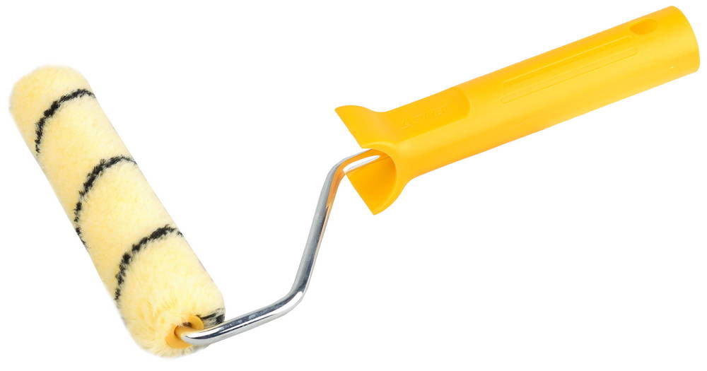 Валик мини-валик малярный в сборе DUALON, 15 х 160 мм, бюгель 6 мм, ворс 7 мм, полиакрил, все виды ЛКМ STAYER 03-05812-16