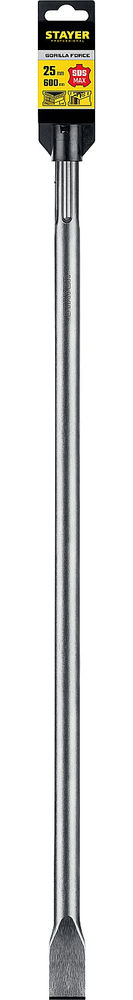 Зубило плоское Gorilla Force, 25 x 600 мм, SDS-max STAYER Professional 29392-25-600