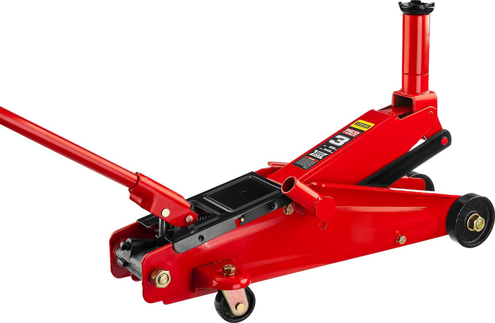 Домкрат подкатной 3 т, 155 - 545 мм с высоким подъемом R-55 RED FORCE Professional STAYER 43157-3