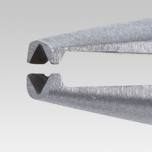 Стриппер для тонких кабелей, O 0.8 мм, прецизионная призма, 160 мм, обливные ручки (KN-1581160)