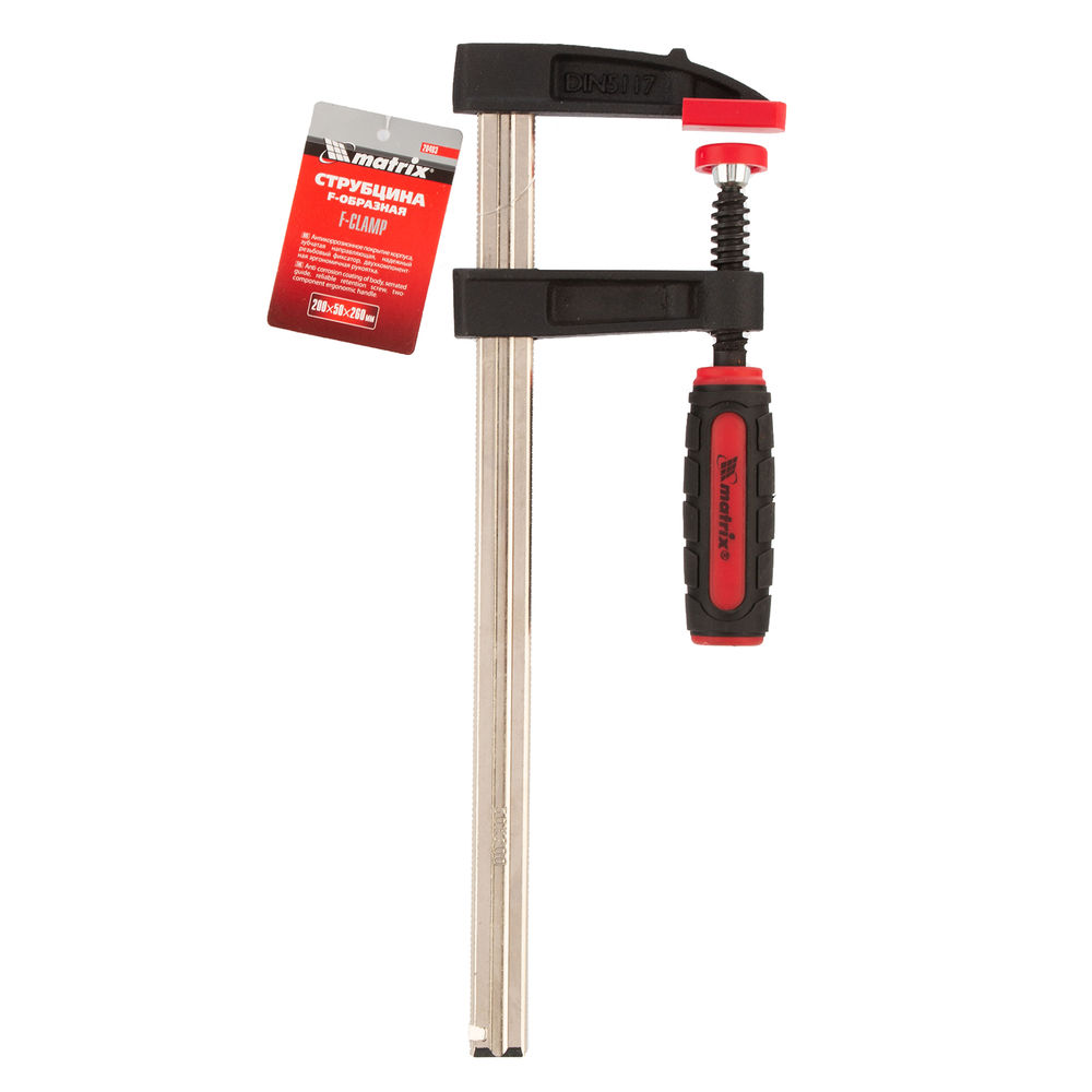 Струбцина F-образная, 200 х 50 х 260 мм Matrix (20403)