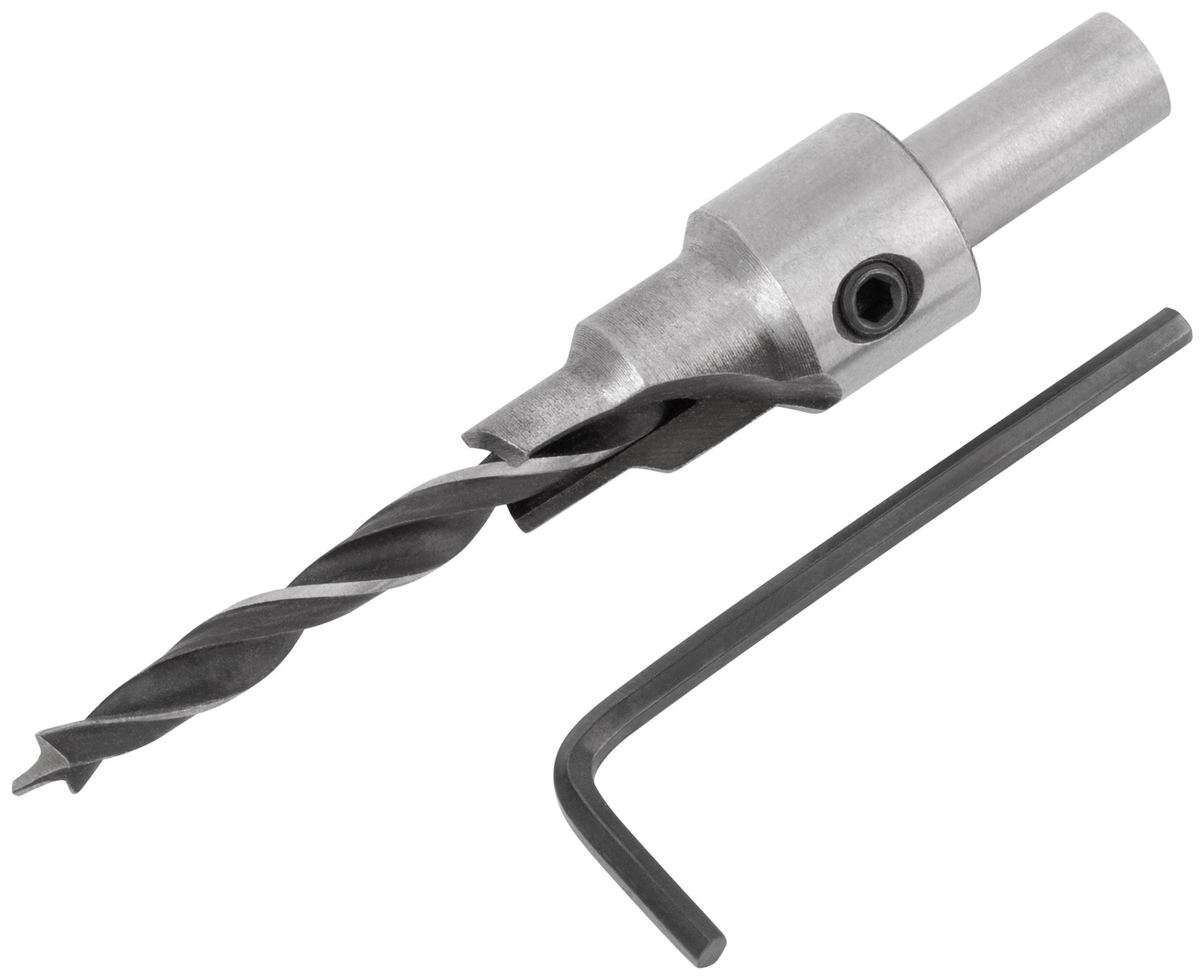 Сверло с зенкером для мебельных стяжек 5 мм/зенкер 9,5 мм (для стяжки 7х50) (36431)