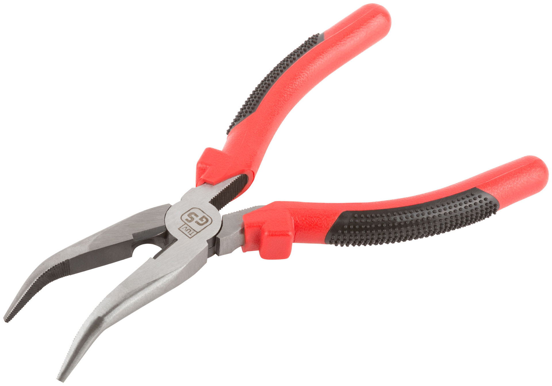 Утконосы Стандарт, красно-черные пластиковые ручки, полированная сталь 200 мм