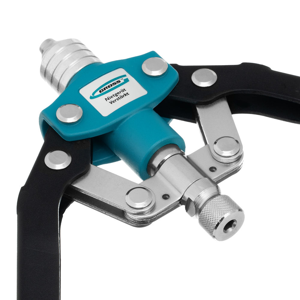 Заклепочник двуручный усиленный 520 мм, удлин.рукоятки, для заклепок 3.2-4.0-4.8-6-6,4 Gross (40409)