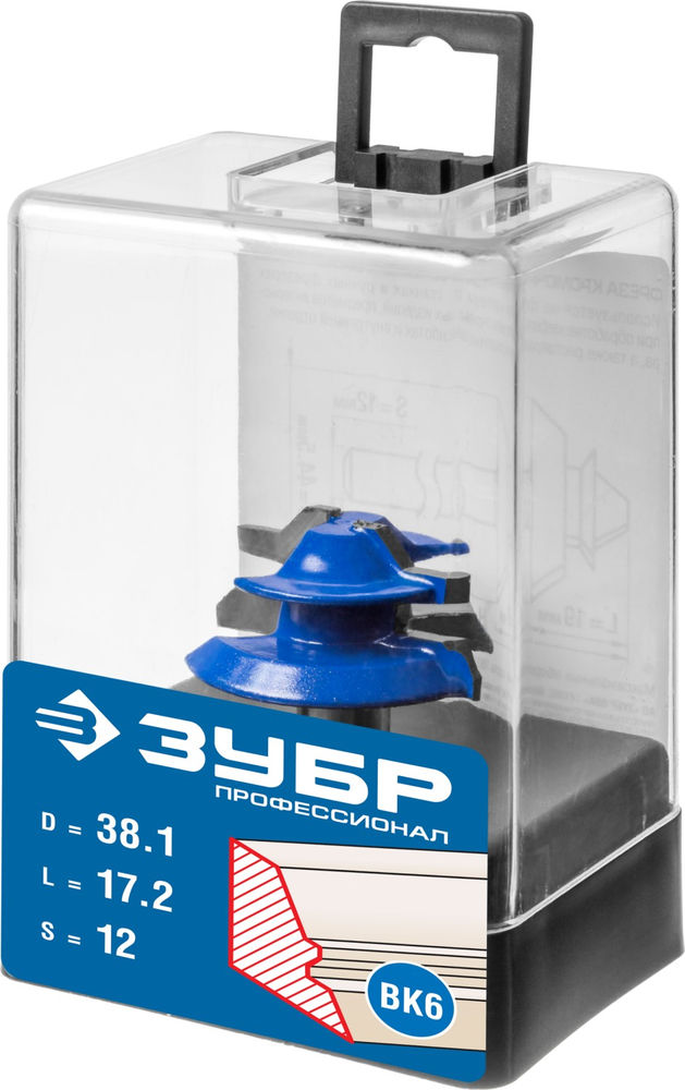 Фреза кромочная для углового сращивания 38.1?14 мм ЗУБР Профессионал 28724-38.1