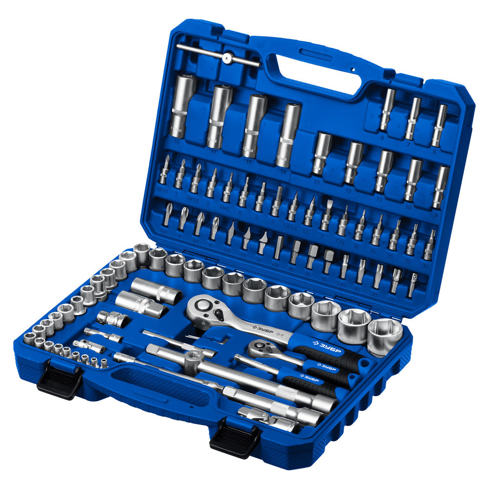 Универсальный набор инструмента 94 предм. А-94 (1/2 + 1/4) Профессионал ЗУБР 27635-H94