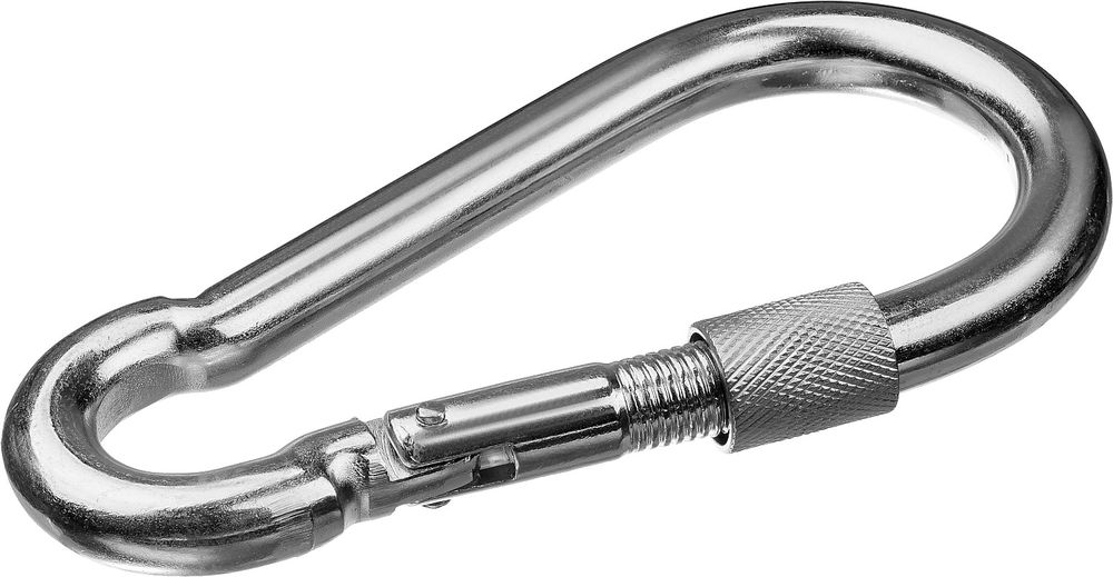 Карабин с предохранительной гайкой 10 мм, 1 шт ЗУБР DIN 5299D 304556-10