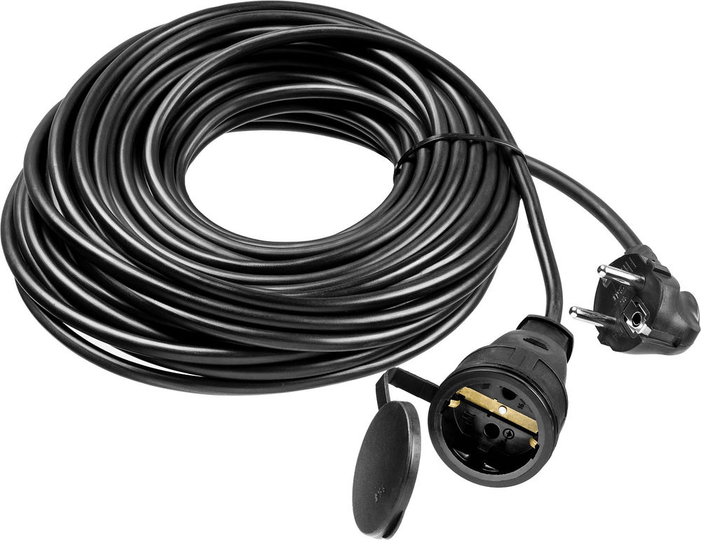 Удлинитель-шнур силовой КГ-325-Ш КГ 3 x 2.5 мм2, 20 м, 4000 Вт, IP44 ЗУБР Профессионал 55017-20