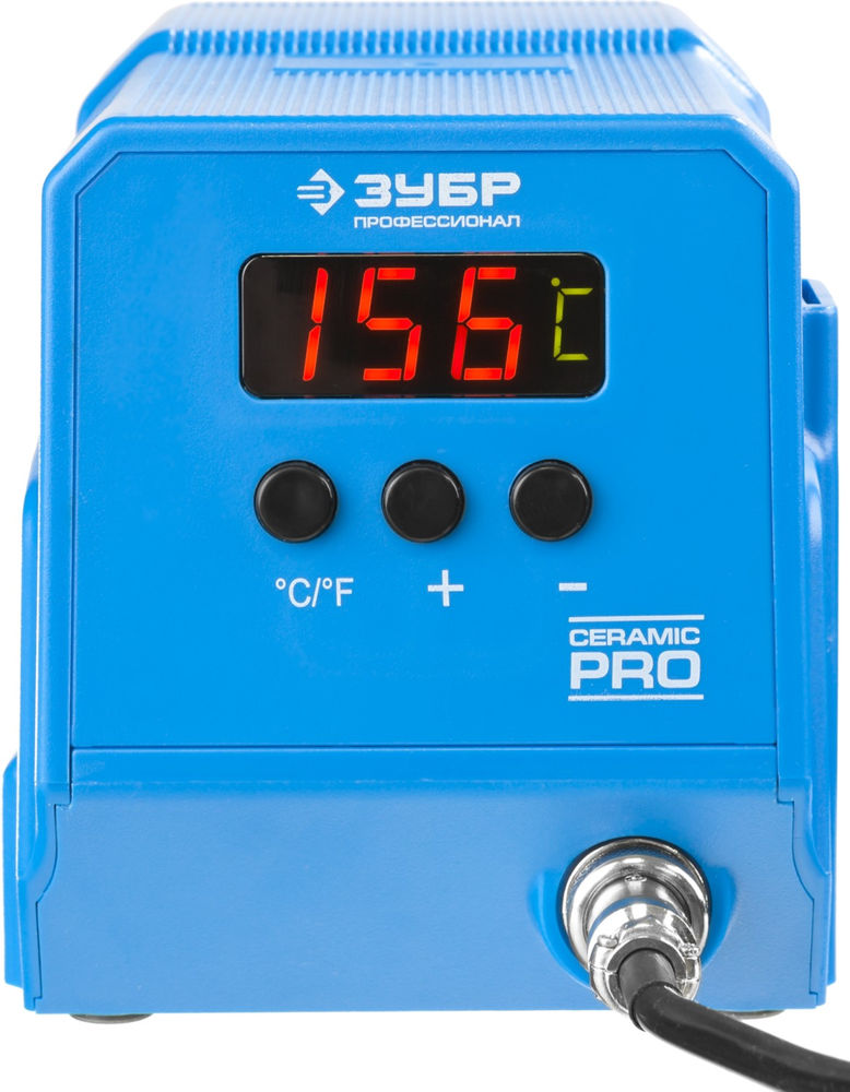 Паяльная станция низкотемпературная цифровая 60 Вт, 50-480°C, керамический нагреватель Профессионал ЗУБР ПСН-60 55336