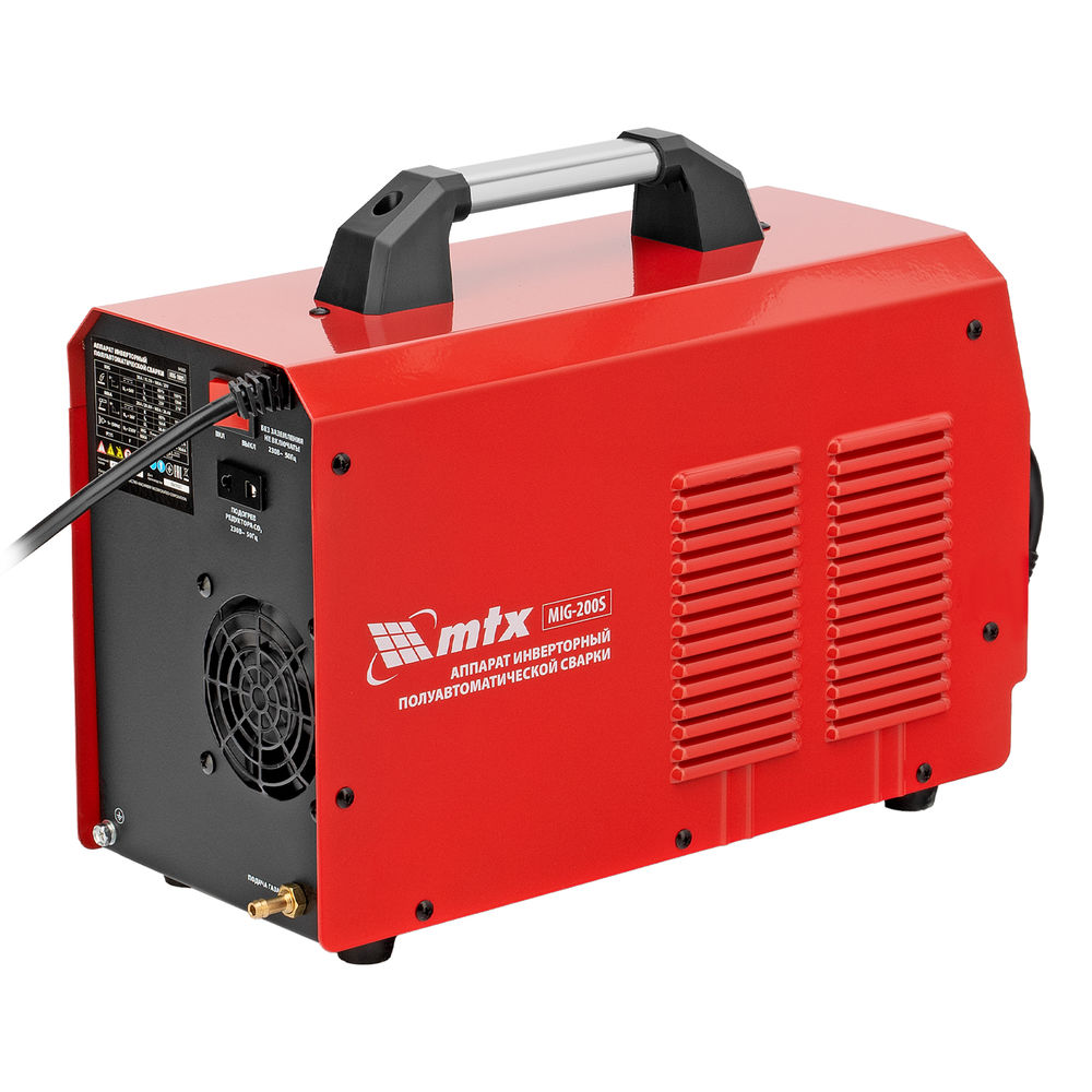 Аппарат инвертор. полуавтомат. cварки MIG-200S, 200A, ПВ 60%, катушка 5 кг MTX (94303)