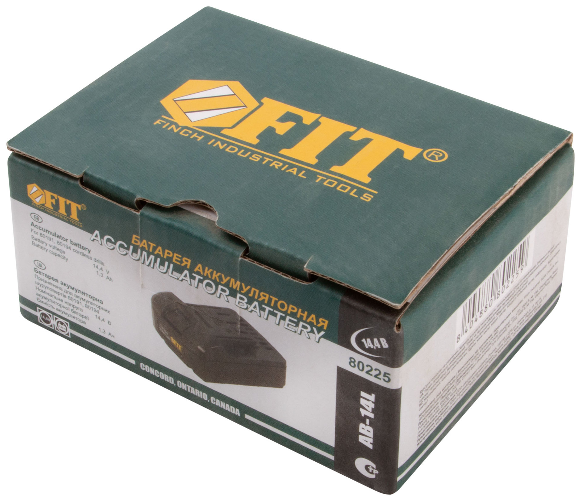 Батарея акк. 14,4 В (Li-Ion) 1,3 Ач; 1 ч; 80191; 80194; коробка (80225)