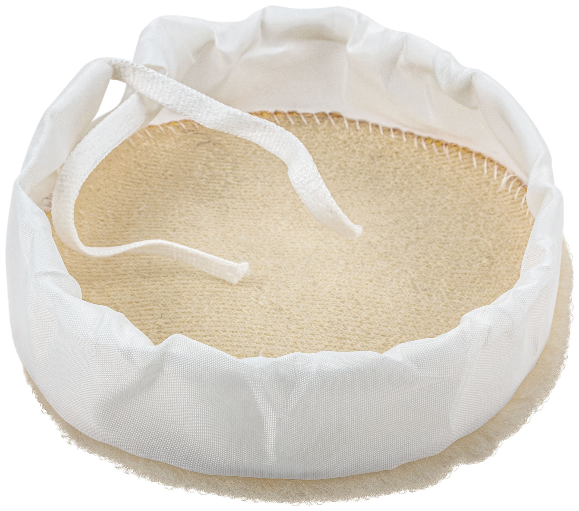 Чехол полировальный на завязках, натуральная шерсть, на тканевой основе 125 мм (39861)