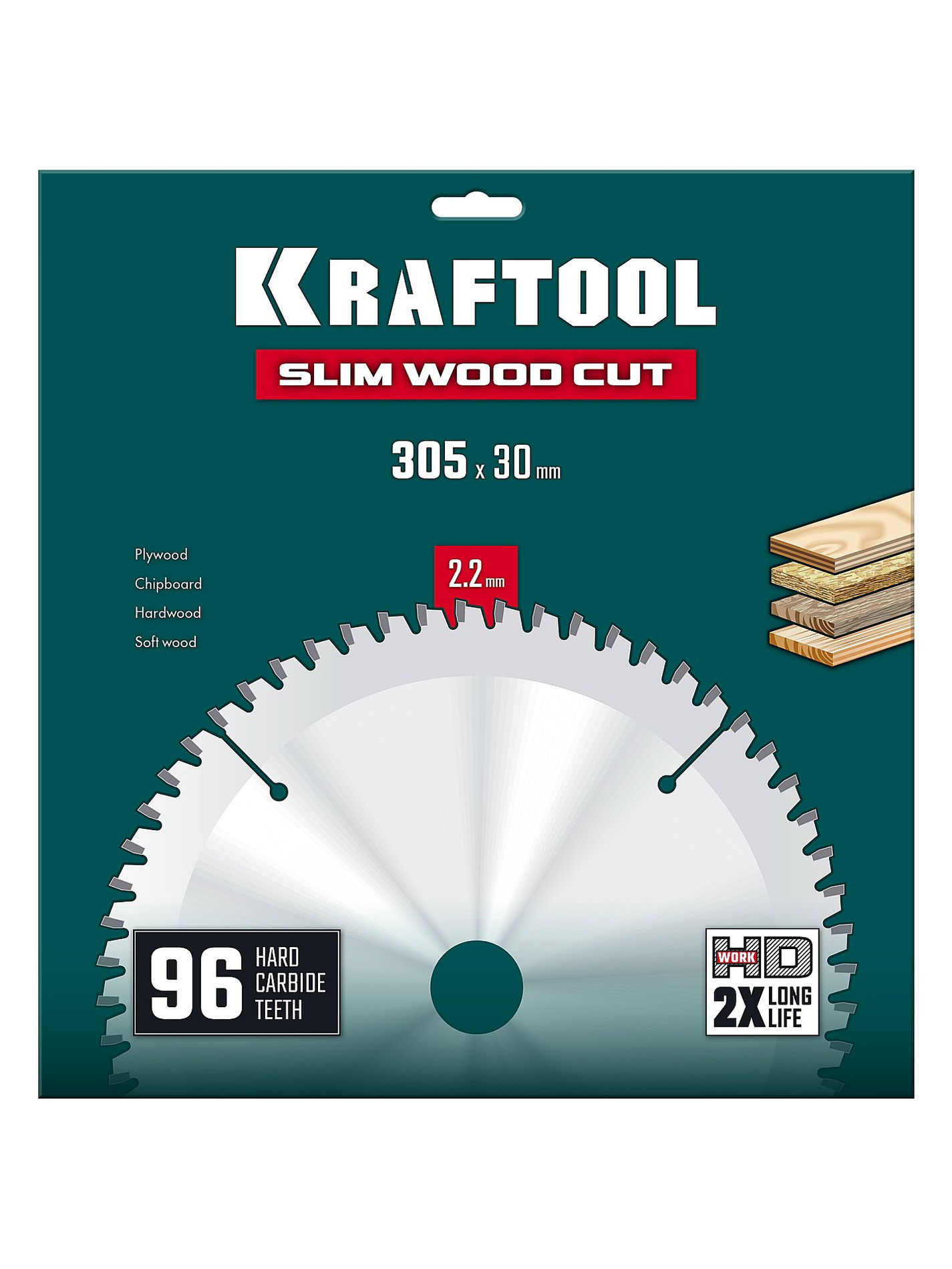 Диск пильный по дереву Slim wood cut, 305 х 30 x 2.2 мм, 96Т KRAFTOOL 36955-305-30-96