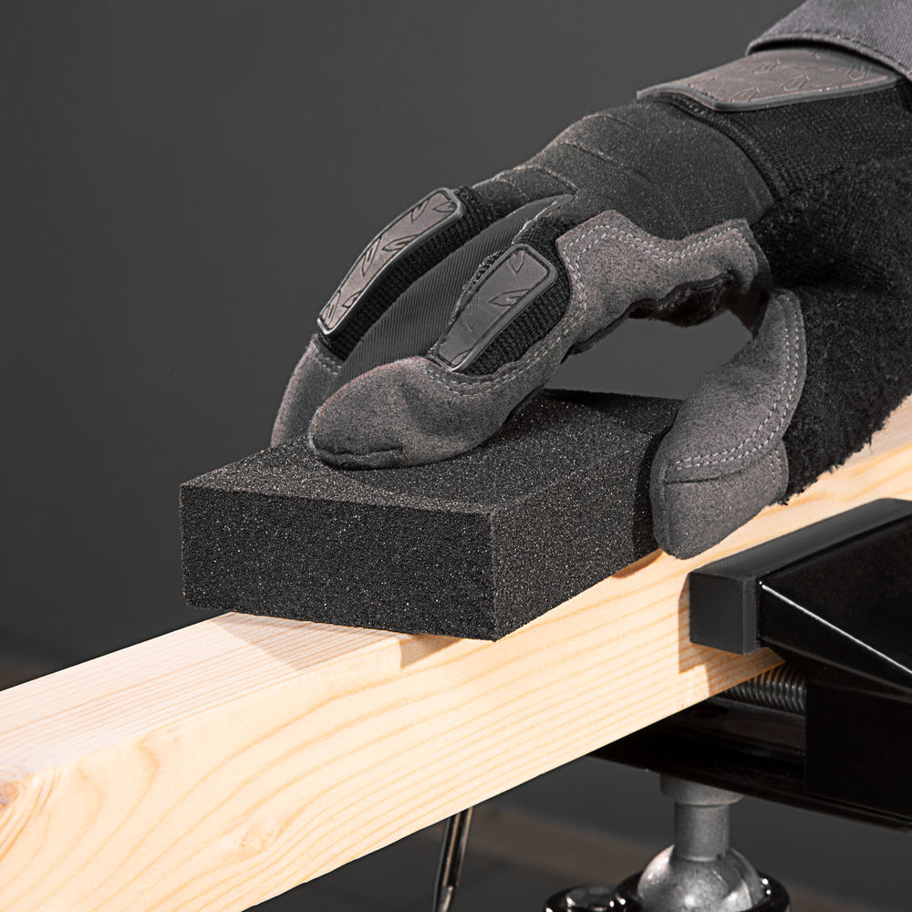 Губка для шлифования, 100 х 70 х 25 мм, мягкая, P 100 Matrix (75703)