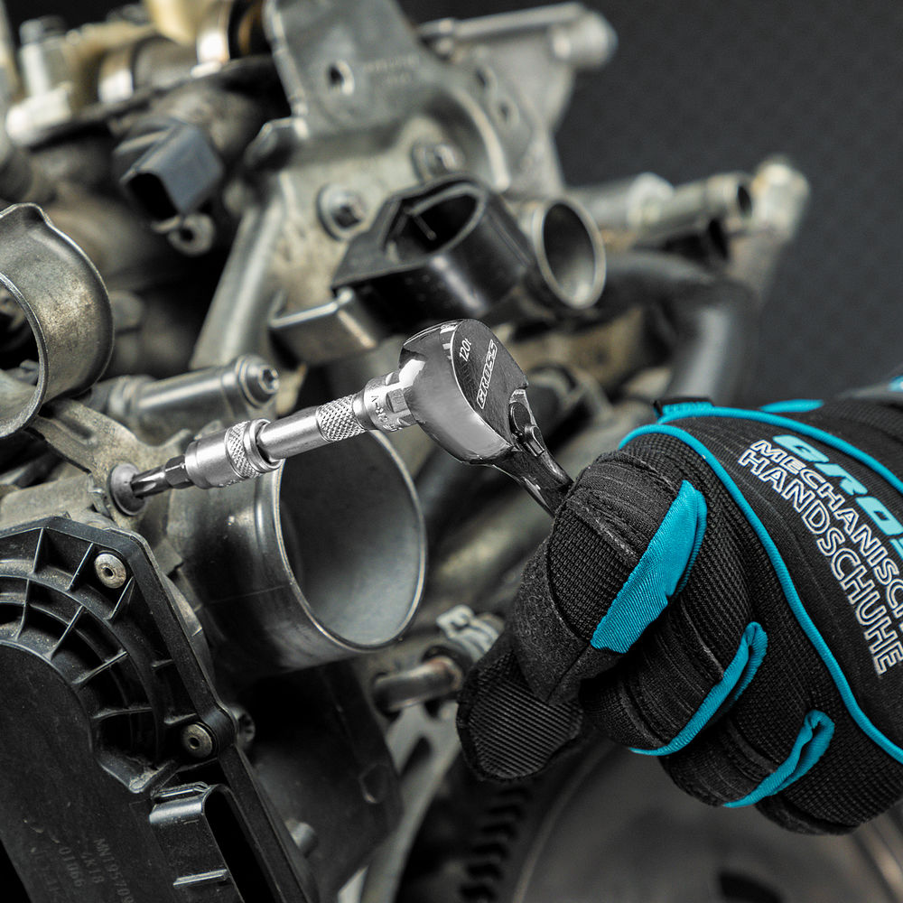 Ключ-трещотка 1/4, CrV, 120 зубьев, цельнометаллический, хром Gross