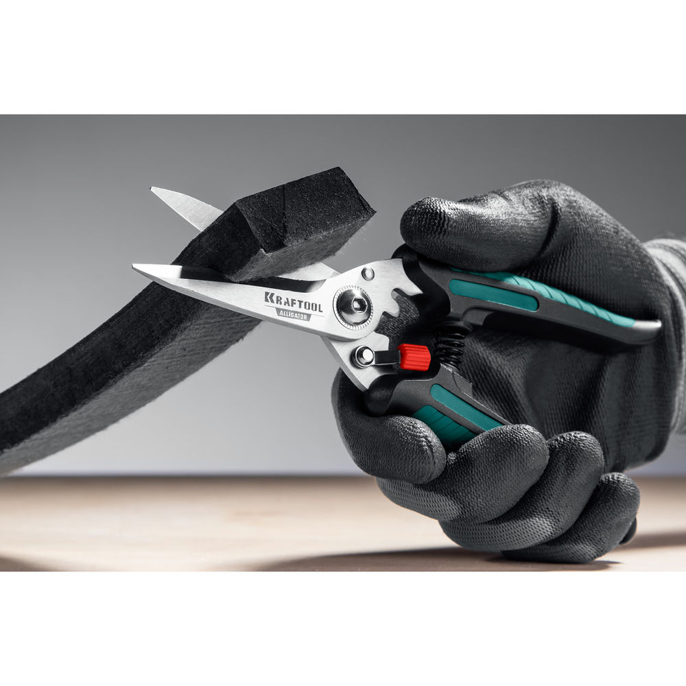 Многофункциональные прямые технические ножницы Alligator, 200 мм KRAFTOOL 23201