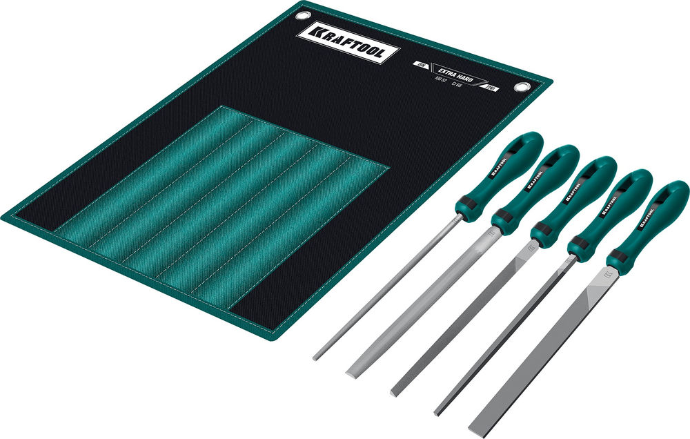 Набор напильников 200 мм двухкомпонентная рукоятка ALLIGATOR KRAFTOOL 16905