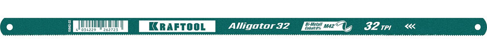Биметаллическое гибкое полотно по металлу Alligator-32, 32 TPI, 300 мм KRAFTOOL 15942-32