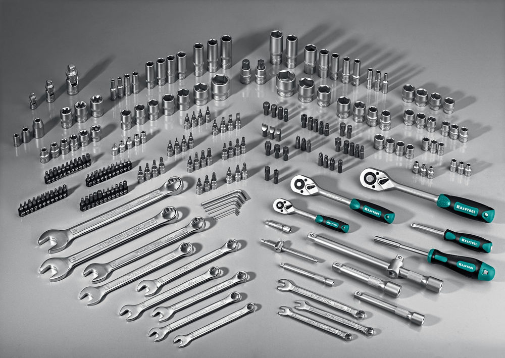 Набор инструмента универсальный 216 предм., (1/2+3/8+1/4) X Drive KRAFTOOL 27888-H216