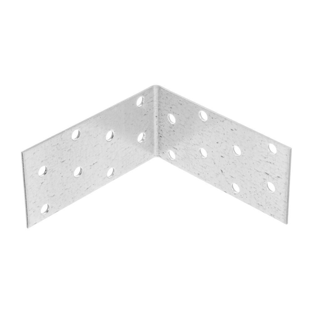 Крепежный уголок равносторонний 2 мм, KUR 80 х 80 х 40 мм Сибртех (46424)