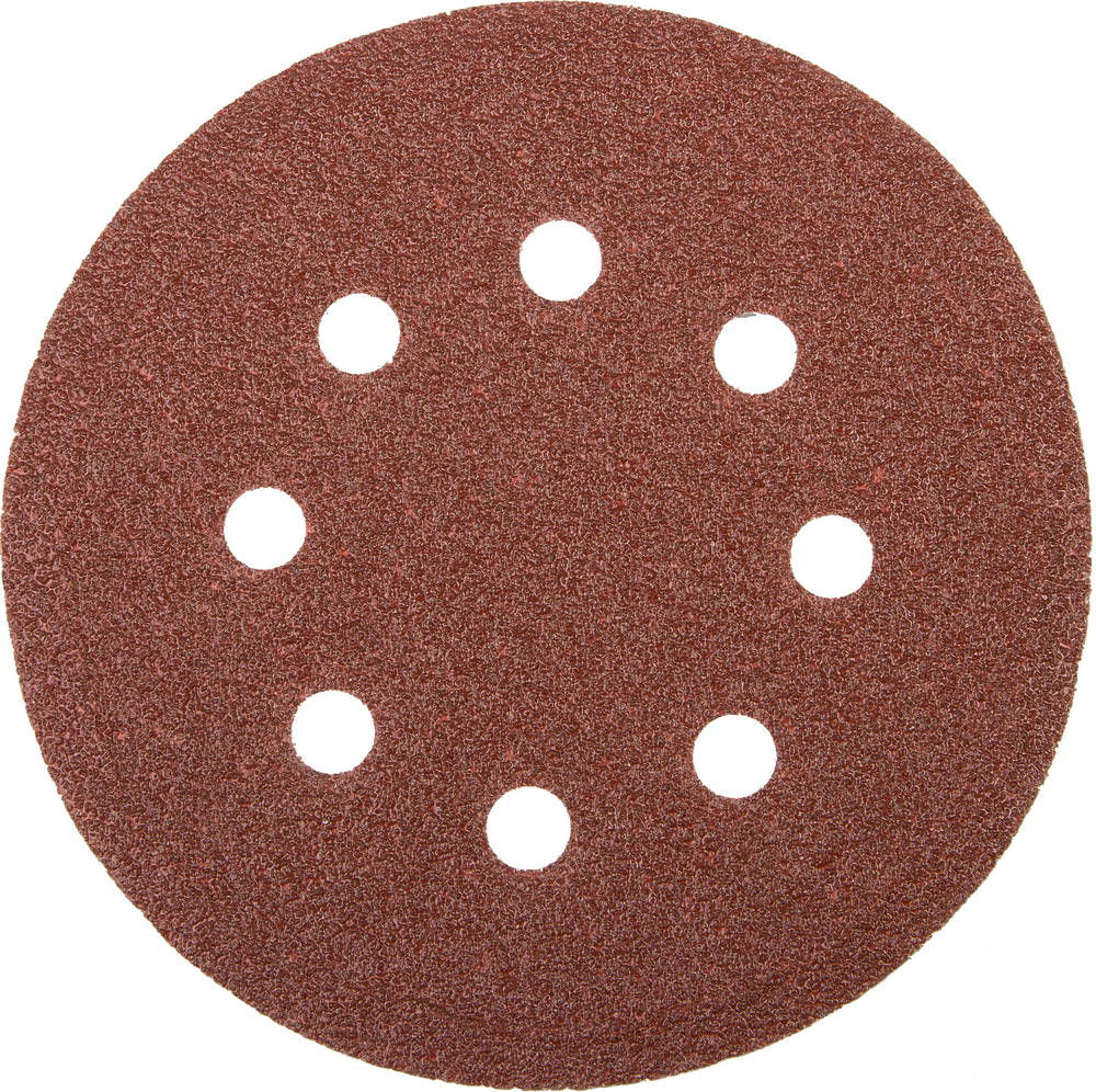 Круг шлифовальный универсальный MASTER 125 мм, 8 отверстий, Р40, 5 шт STAYER 35452-125-040