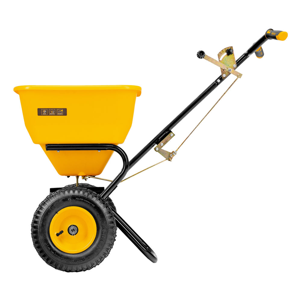 Механическая сеялка на колесах, 45 л Denzel (63951)