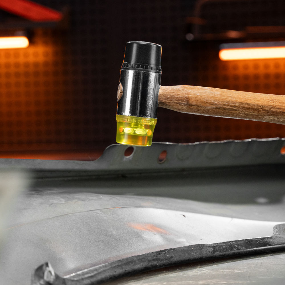 Молоток рихтовочный, бойки 35 мм, комбинированная головка, деревянная ручка Sparta (108305)