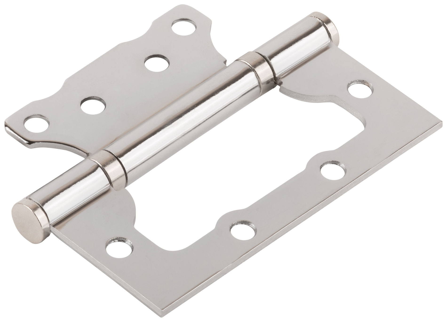 Петля дверная универсальная (без врезки) Стандарт 100х75х2,5 мм хром (2ВВ - СР) (66313)