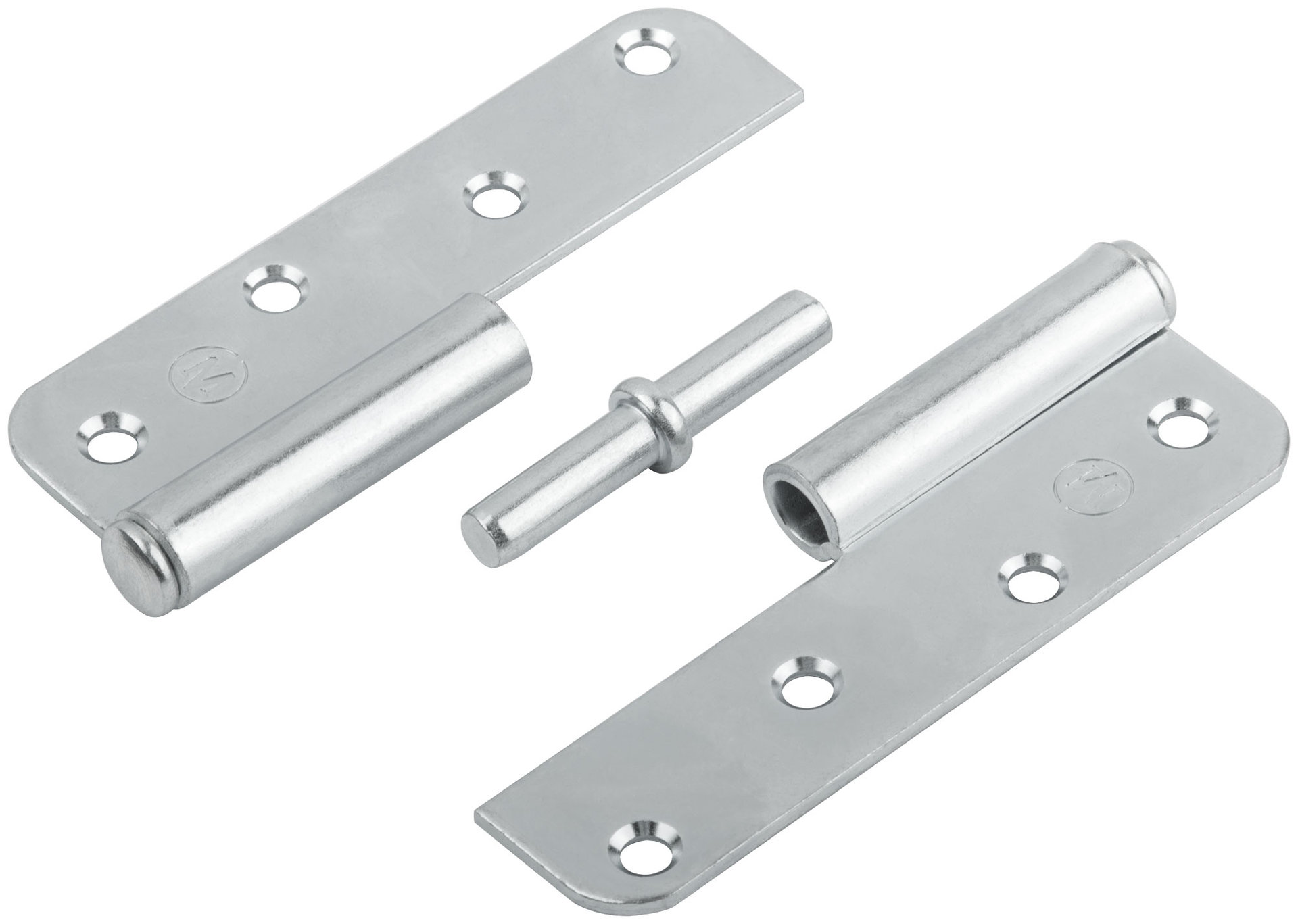 Петля накладная оцинкованная, тип ПН, 110 мм, правая (66393)