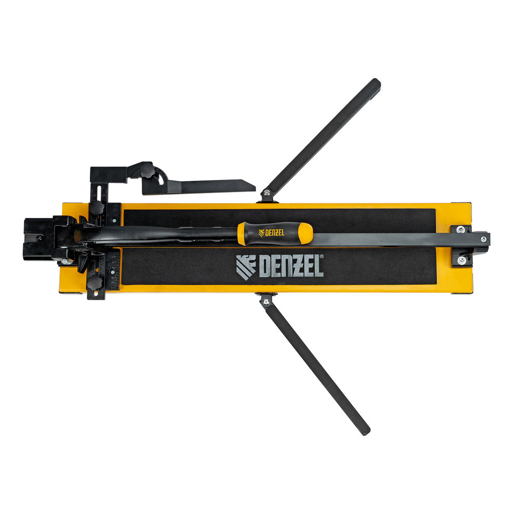 Плиткорез рельсовый 600х16мм, каретка на подш., стальная станина, усил. рукоятка-пенал Denzel (877014)