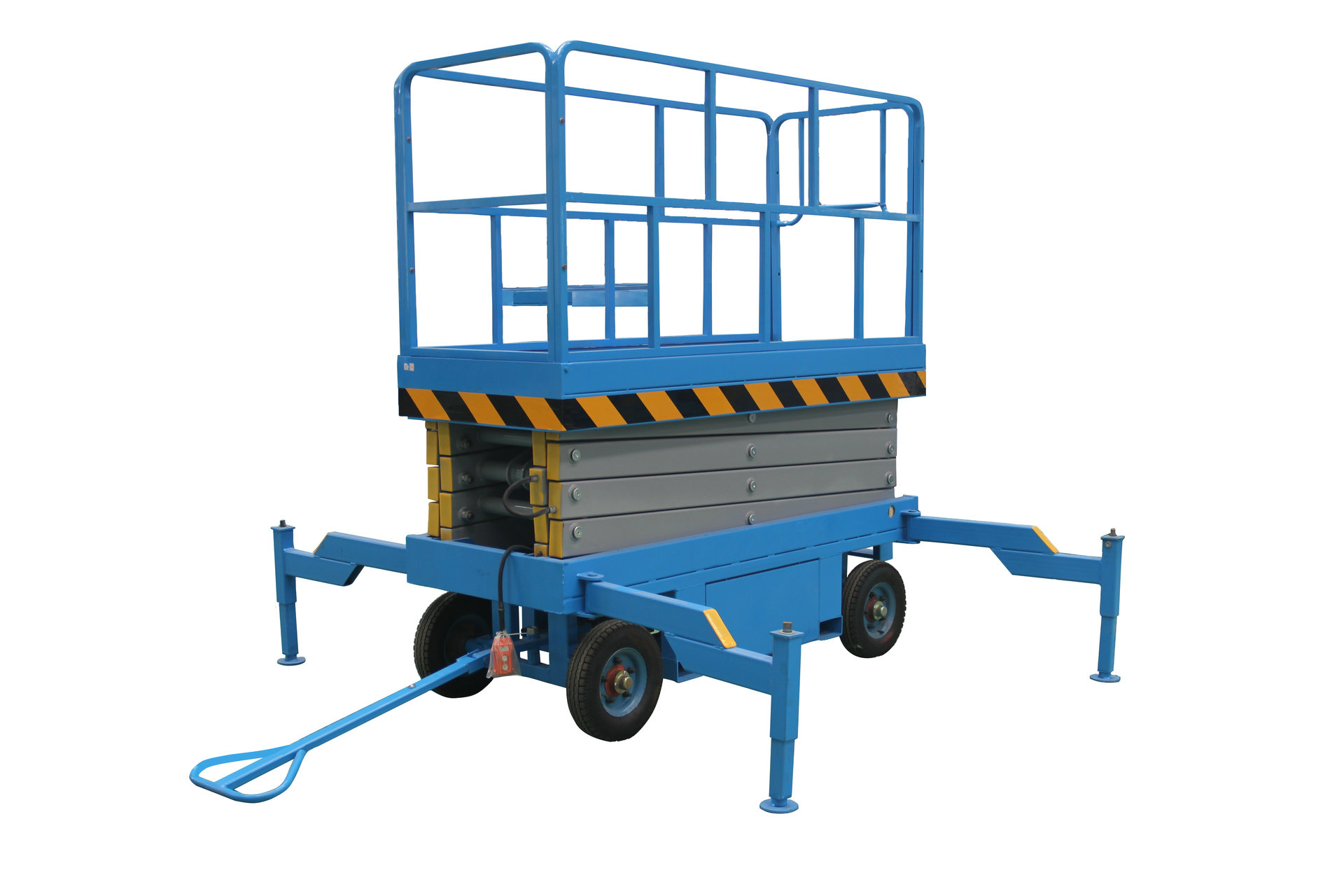 Подъемник ножничный передвижной 500 кг 6/8 м TOR SJY-0,5-6 DC аккумуляторный (Y) (1017003)